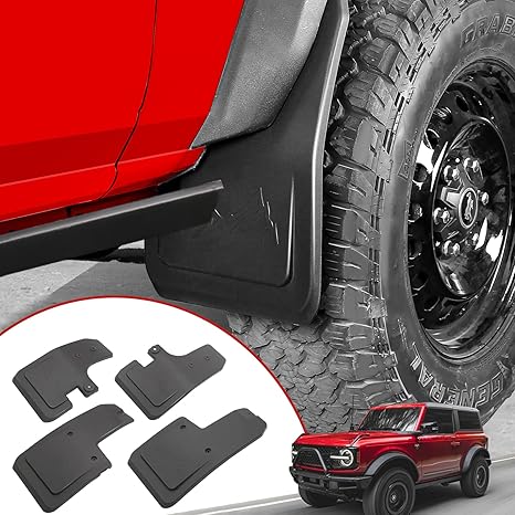 Mabett 4PC Mud Flaps for Ford Bronco 2021-2024
